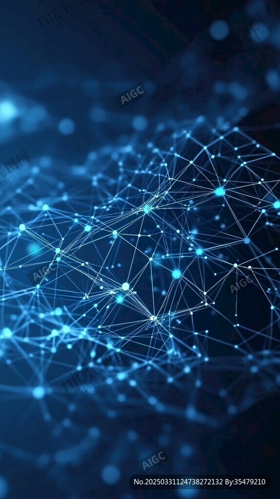 科技感网络连接背景图