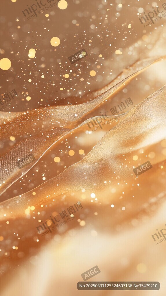 金色梦幻闪光背景纹理图