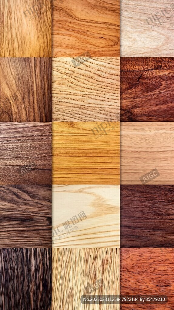 多样木纹材质展示