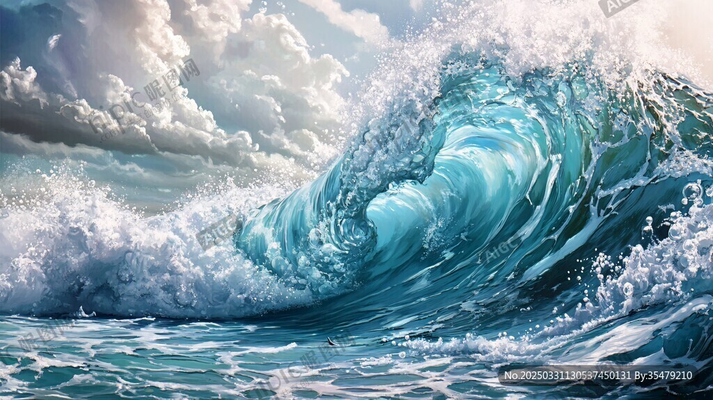 汹涌海浪 震撼海洋景象