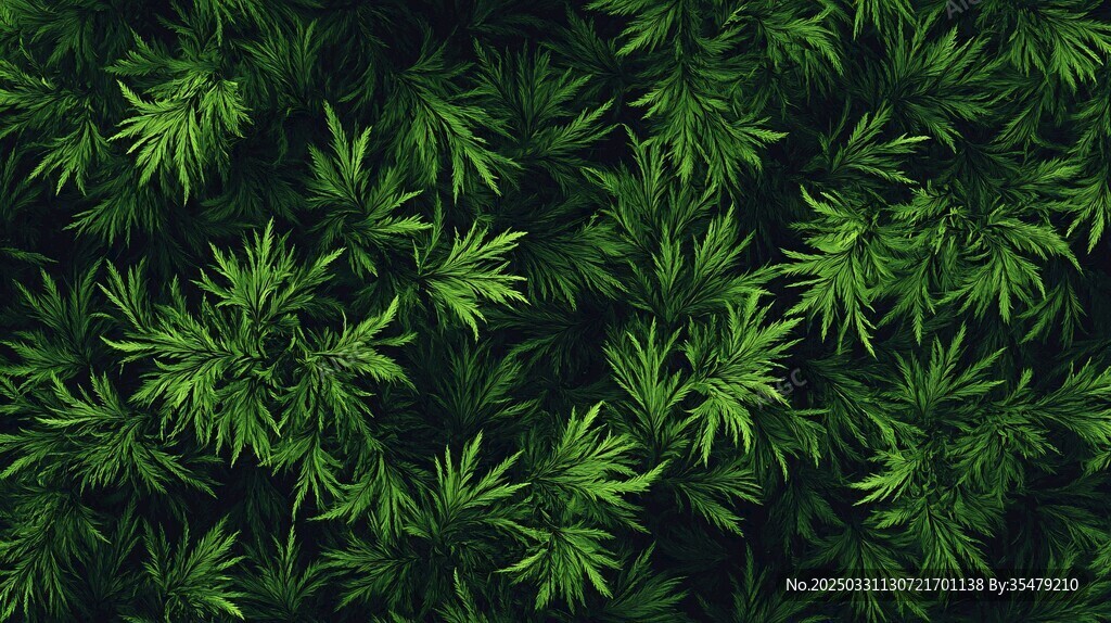 翠绿植物叶片背景纹理