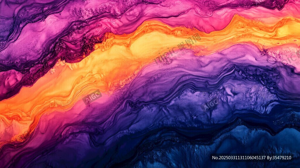 梦幻炫彩流体艺术纹理