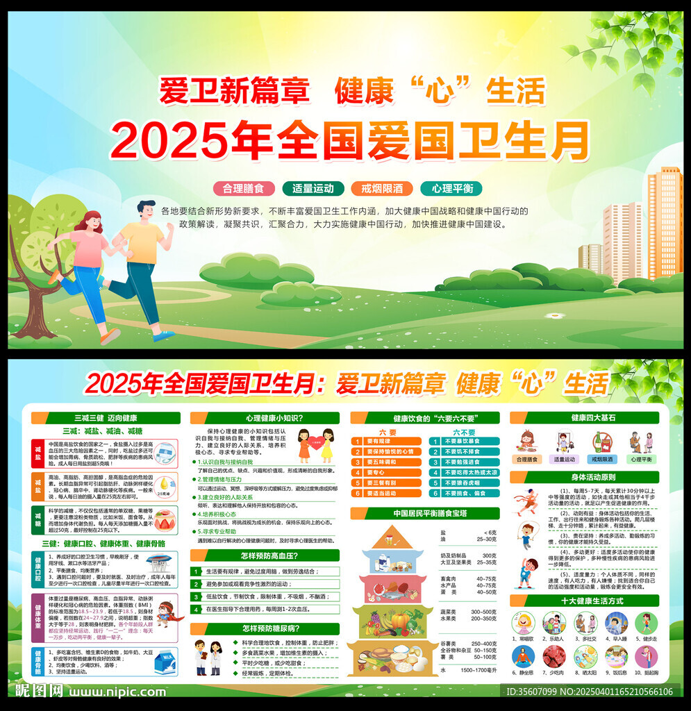 2025年爱国卫生月展板