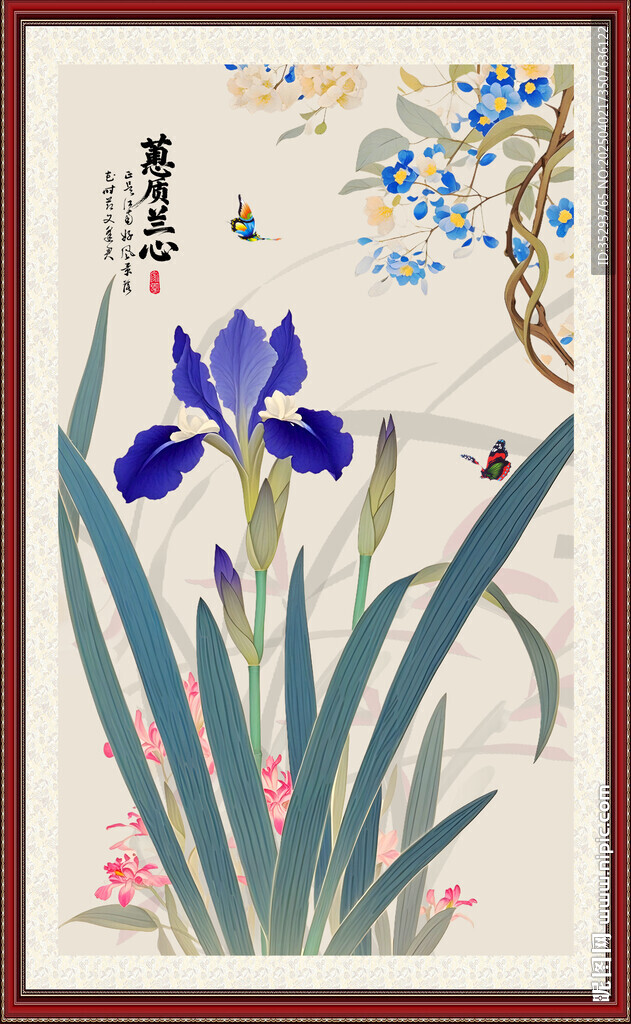 国画兰花