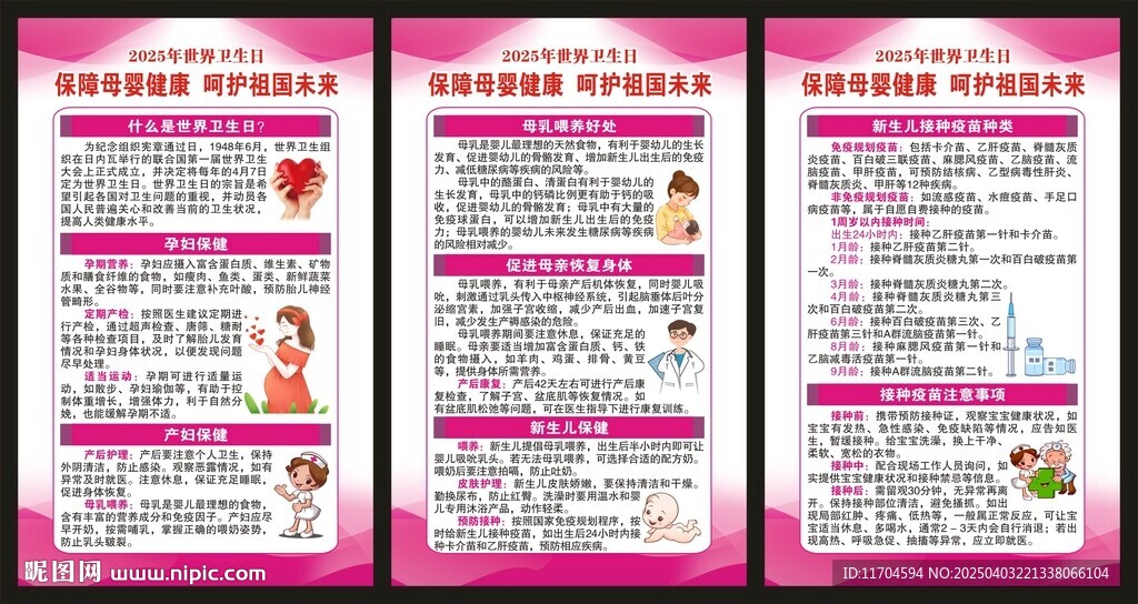 世界卫生日展板