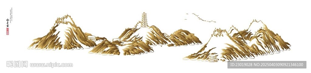 巨幅山水画 