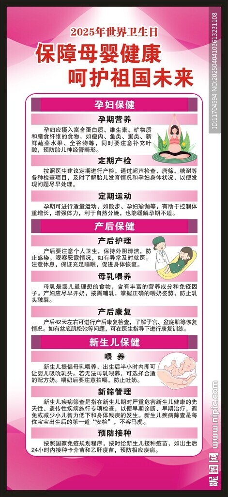 世界卫生日展架