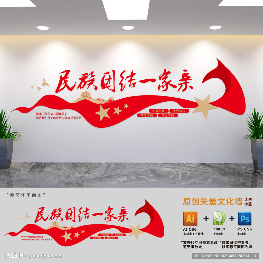 民族团结一家亲文化墙