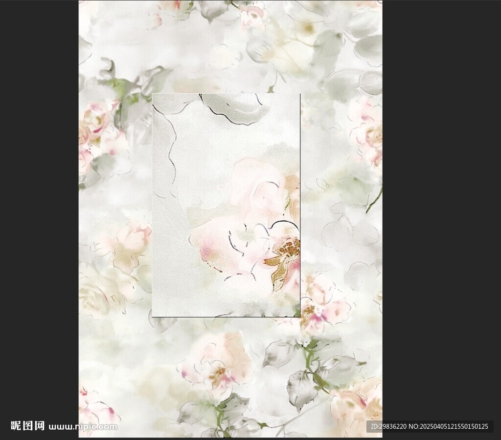 水彩花