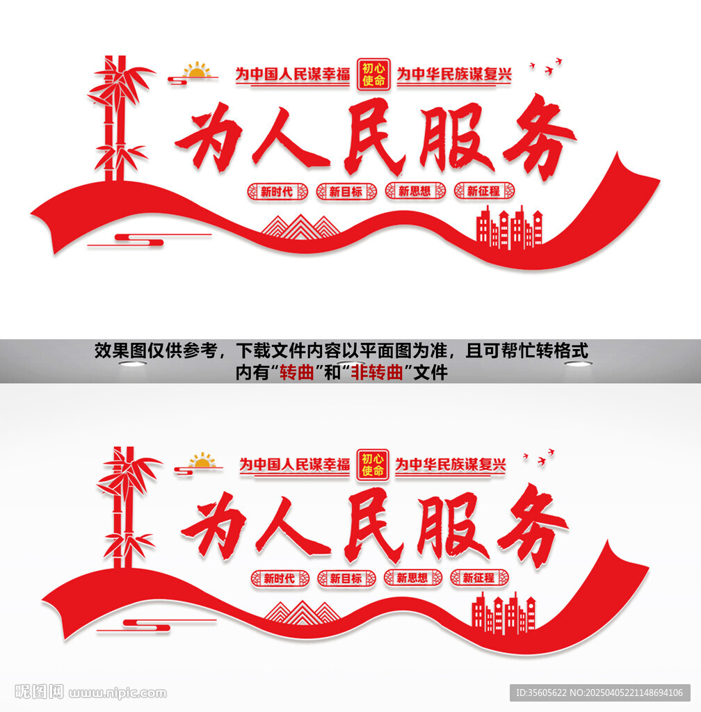 为人民服务文化墙