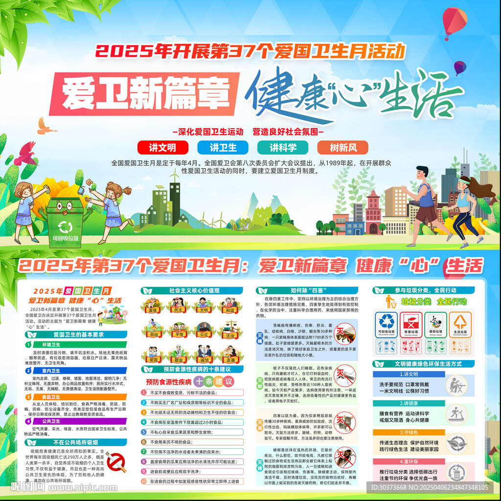 爱国卫生月宣传栏