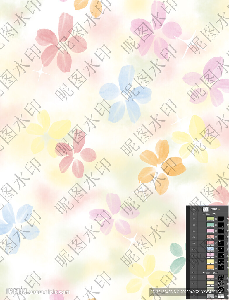 扎染花