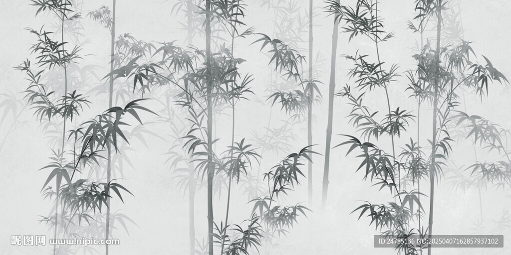 水墨竹子