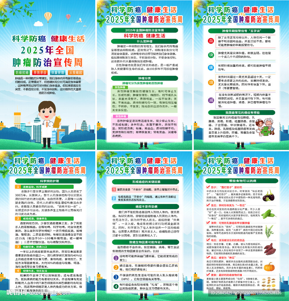 2025全国肿瘤防治宣传周海报
