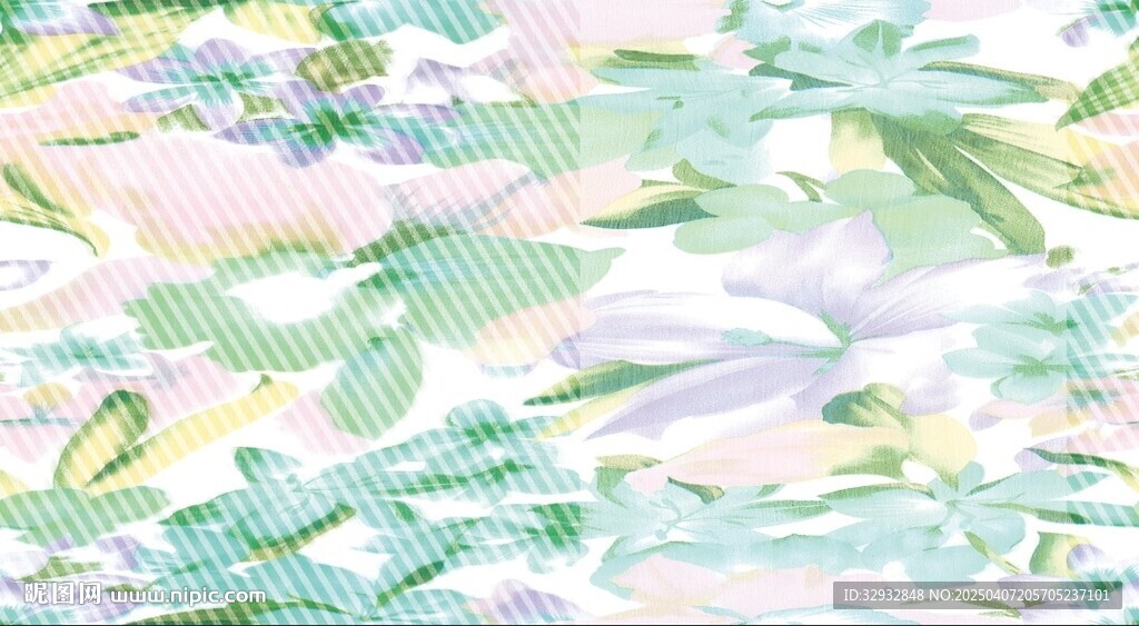水彩花