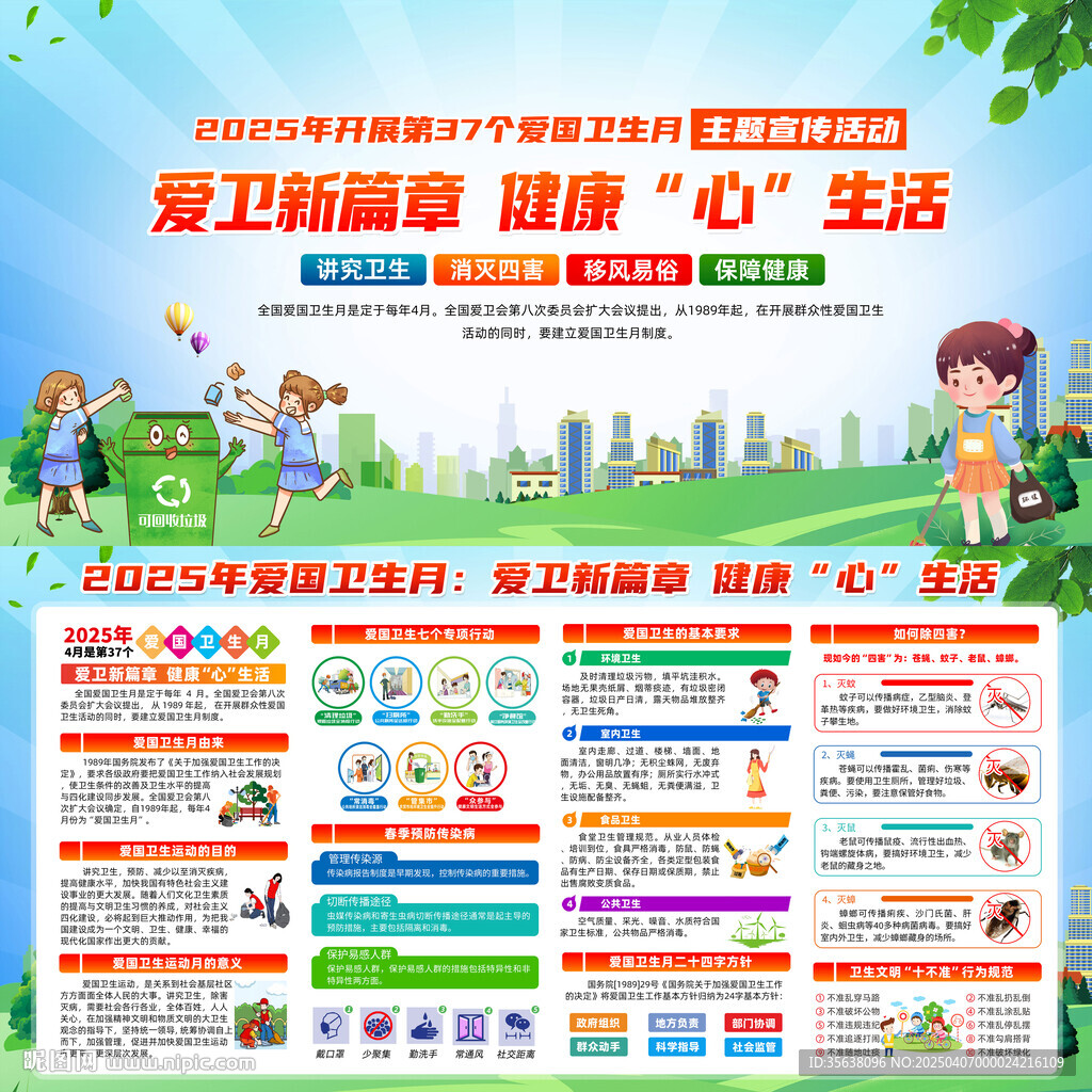 2025年爱国卫生月宣传栏