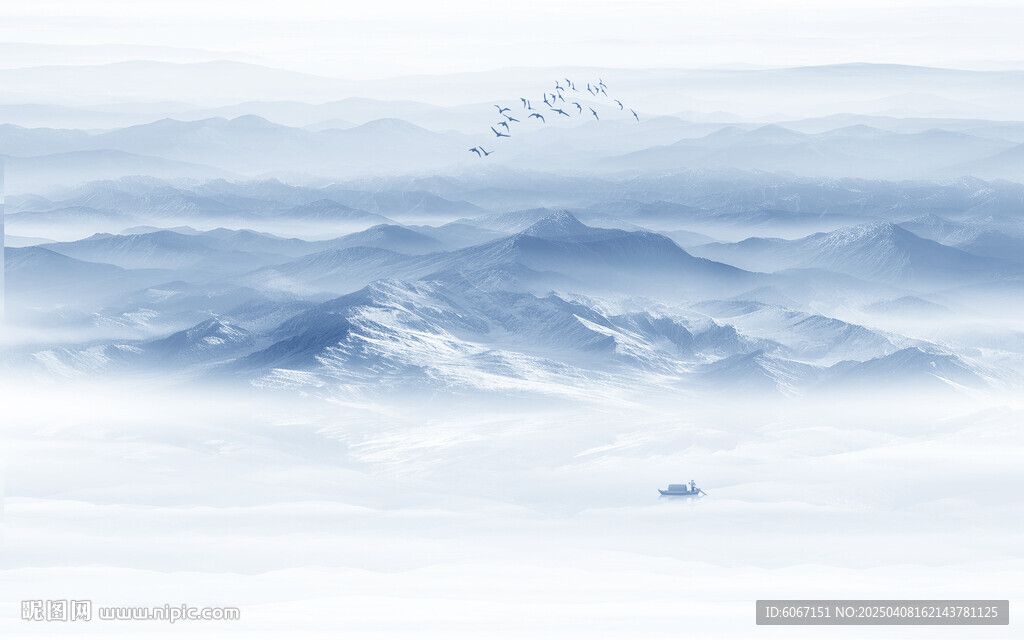 水墨山水画