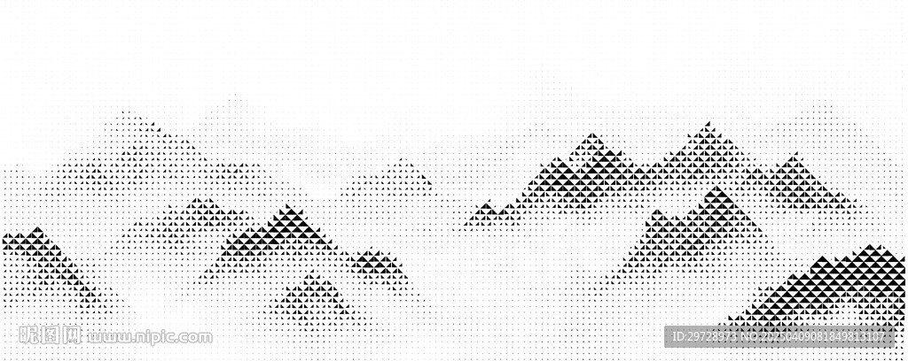 三角形镂空山