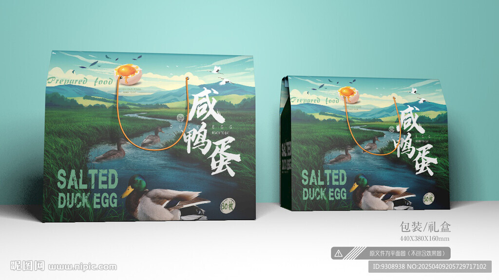 咸鸭蛋包装 平面图