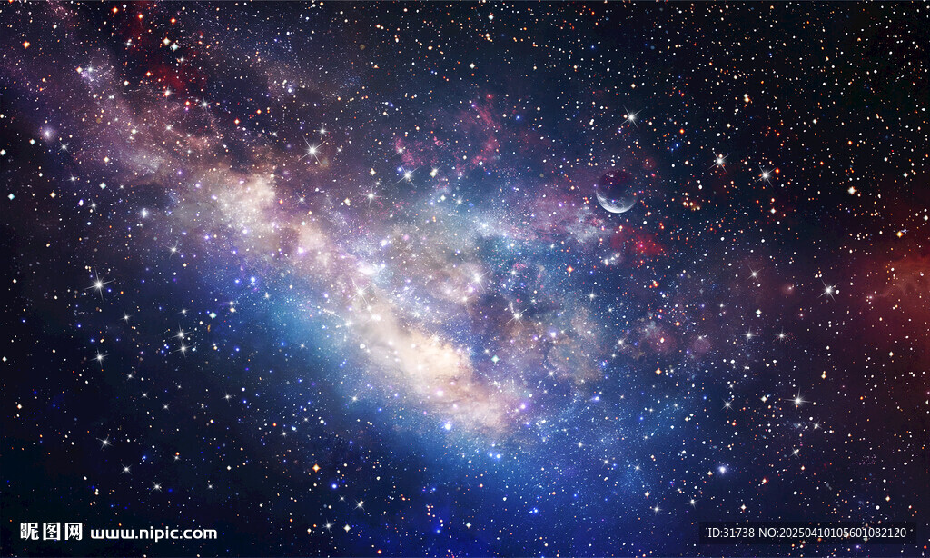 黑色宇宙星空背景图