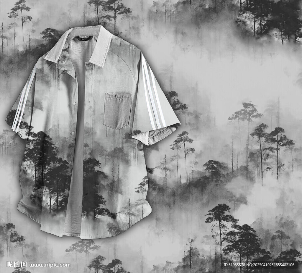 云纹树林