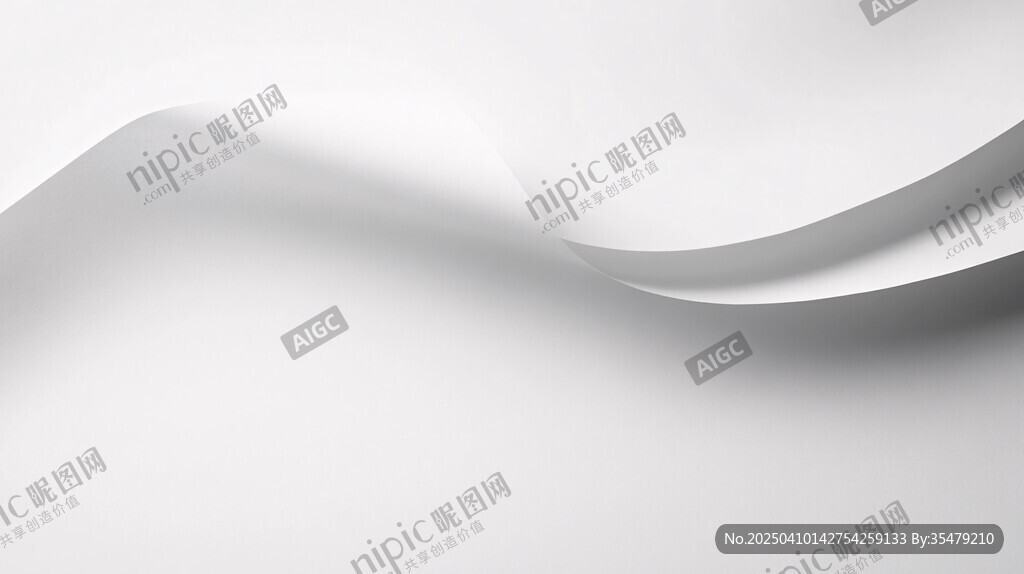 白色波浪纹理背景图