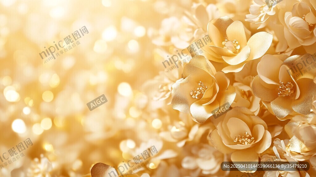 金色繁花 梦幻浪漫之景
