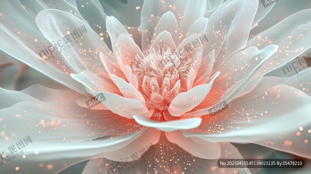 梦幻粉色花朵绽放瞬间