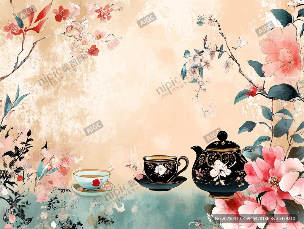 中式茶韵 繁花环绕的雅致