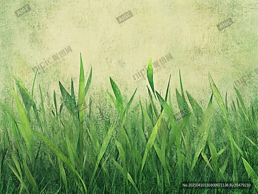 嫩绿青草背景图