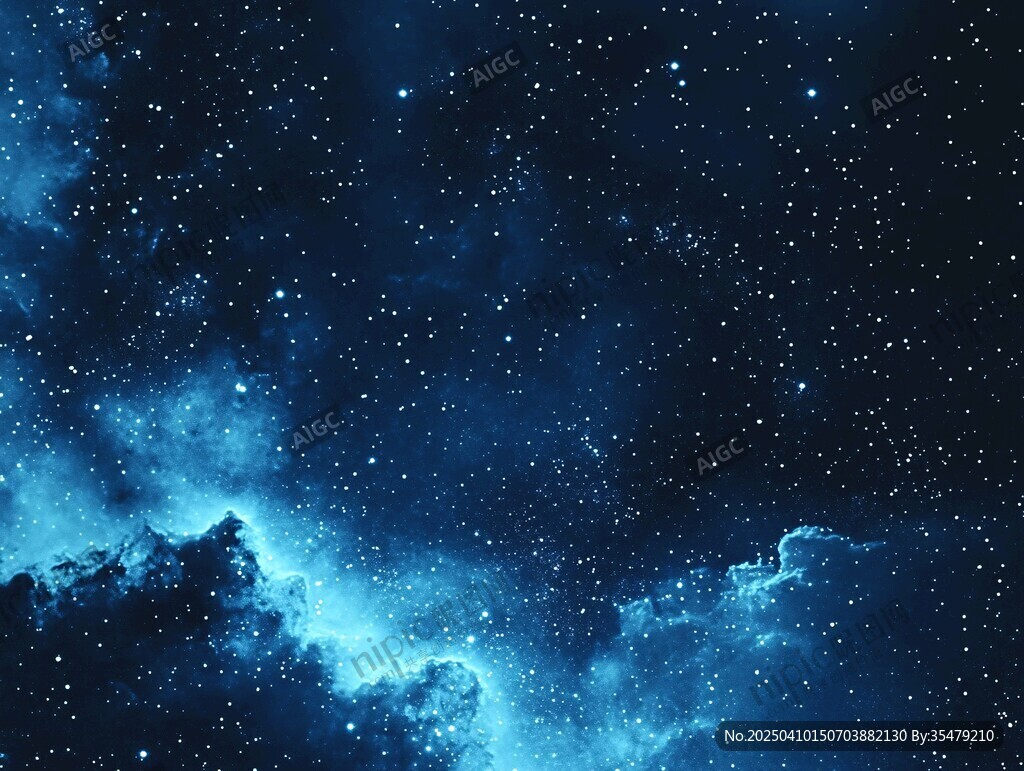 梦幻星空夜景