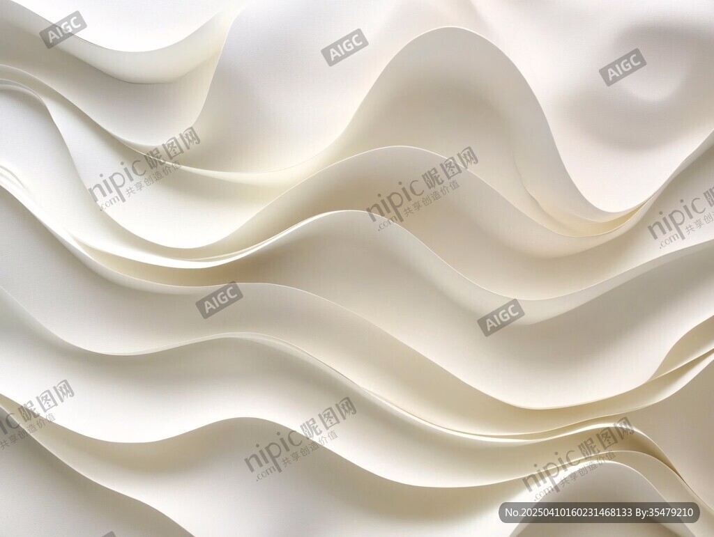 白色波浪纹理艺术背景图