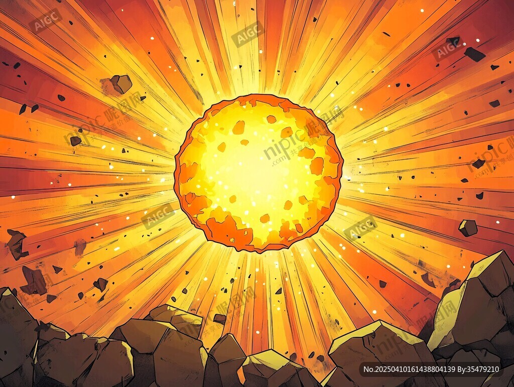 爆炸瞬间 绚烂能量绽放