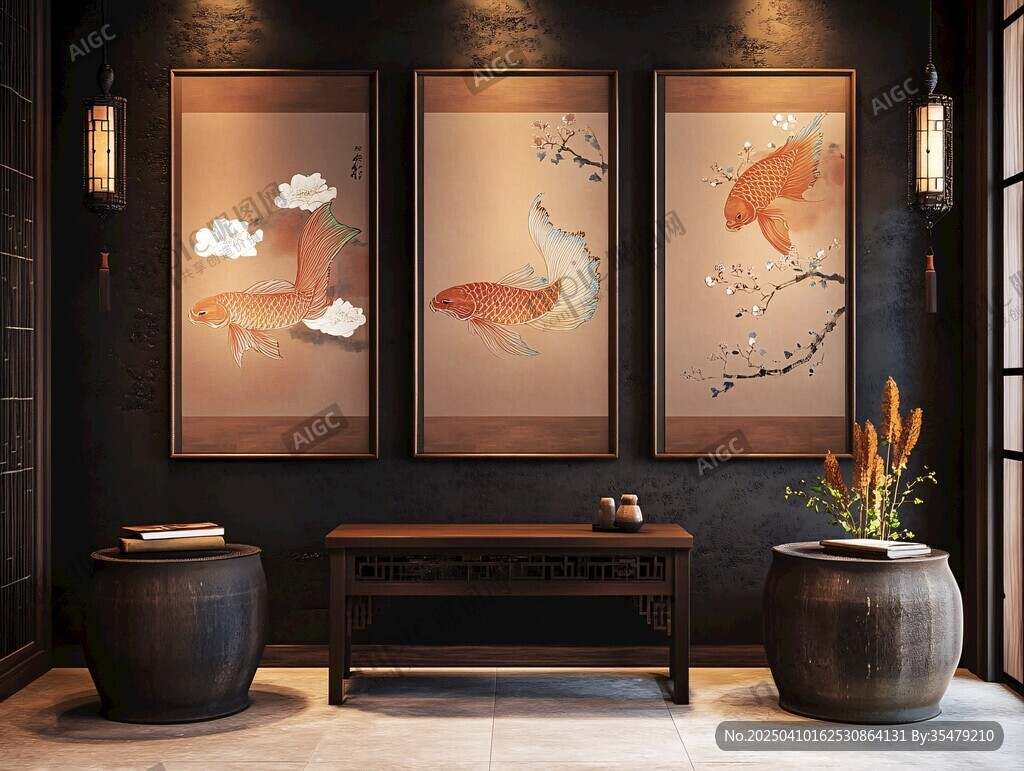 中式客厅 古韵装饰与挂画