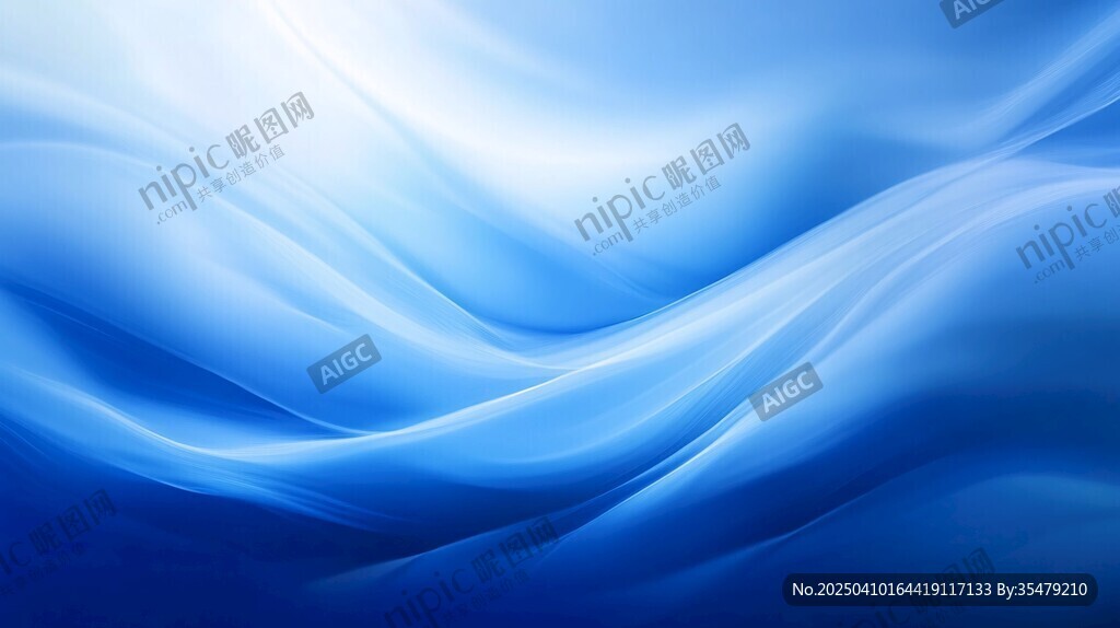 梦幻蓝色渐变流体背景