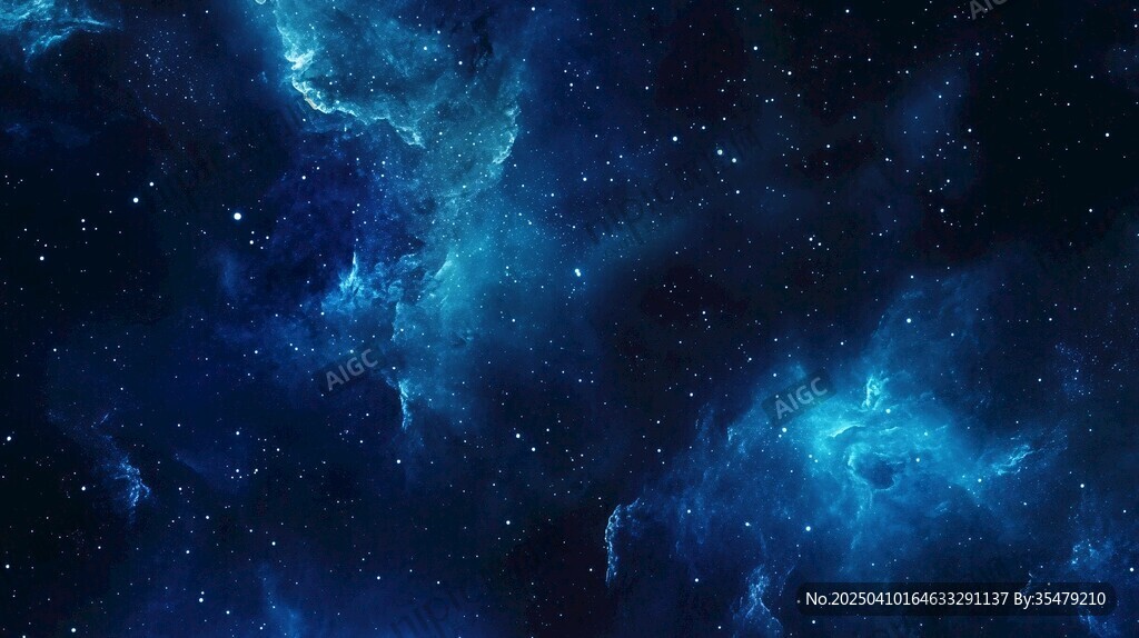 梦幻深邃的宇宙星云景象