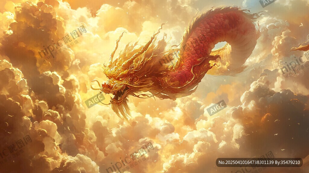 云中祥龙 尽显霸气威严