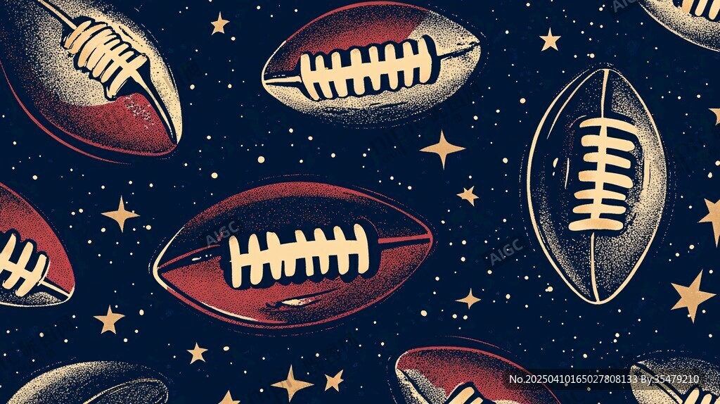 足球星空图案 梦幻运动风