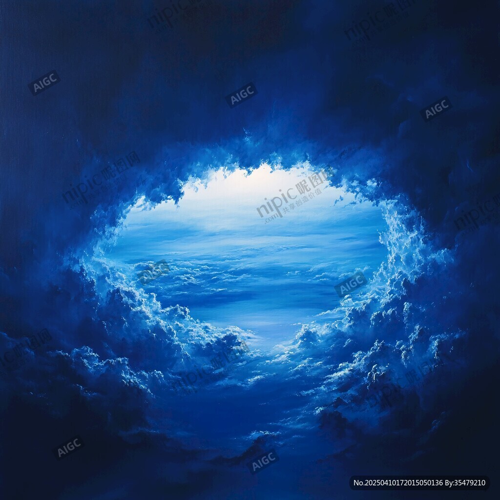 破云见日的梦幻天空景观