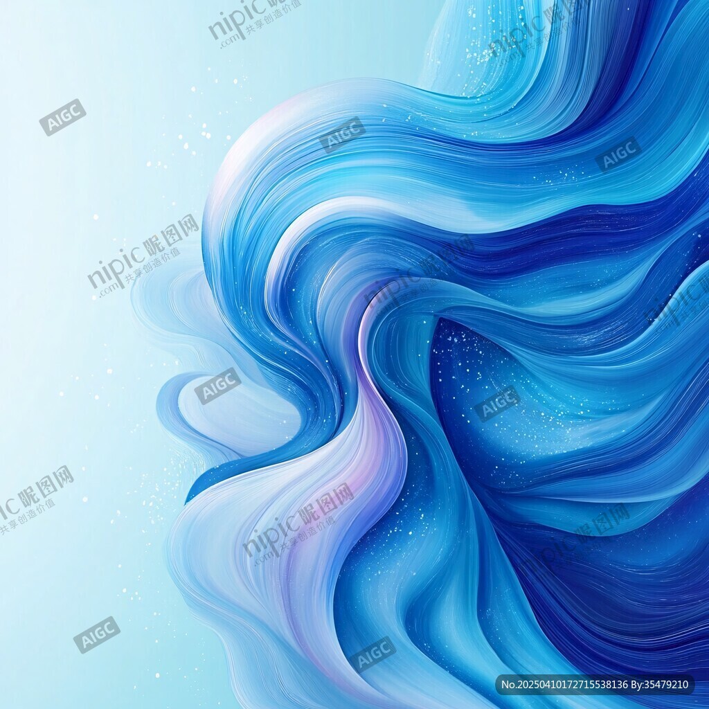 梦幻蓝紫色流体艺术背景