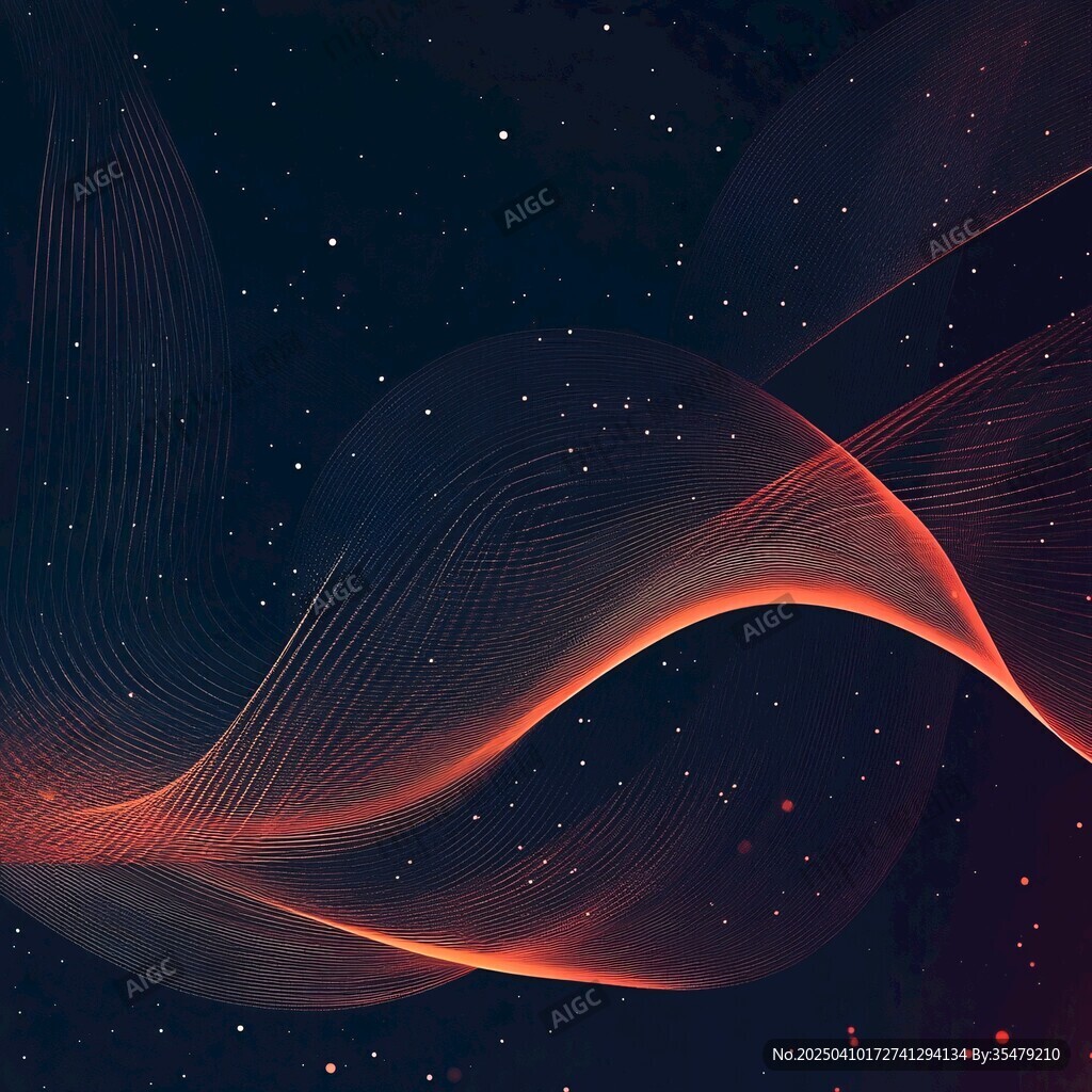 梦幻流光宇宙动感线条背景