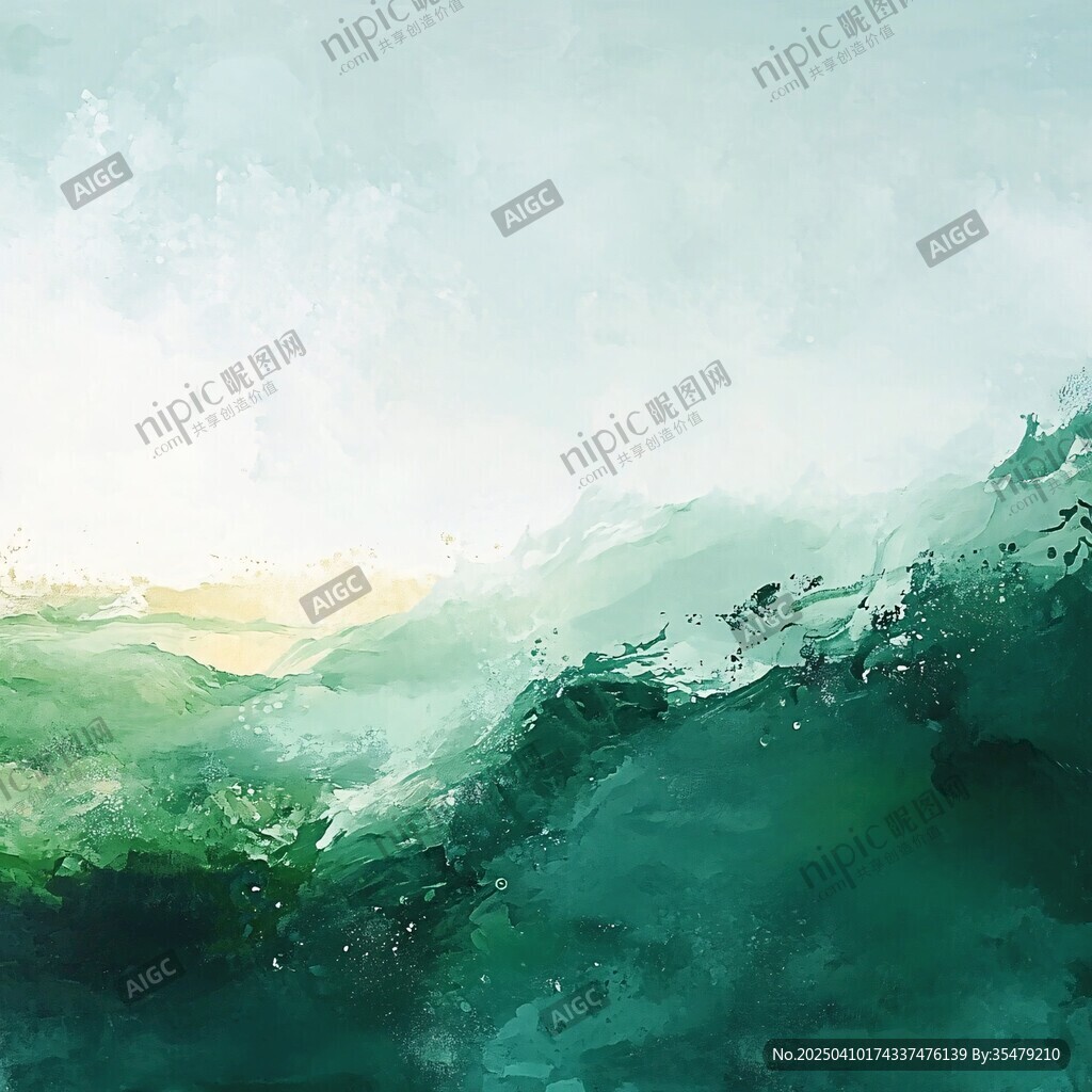 水墨风格山水意境画