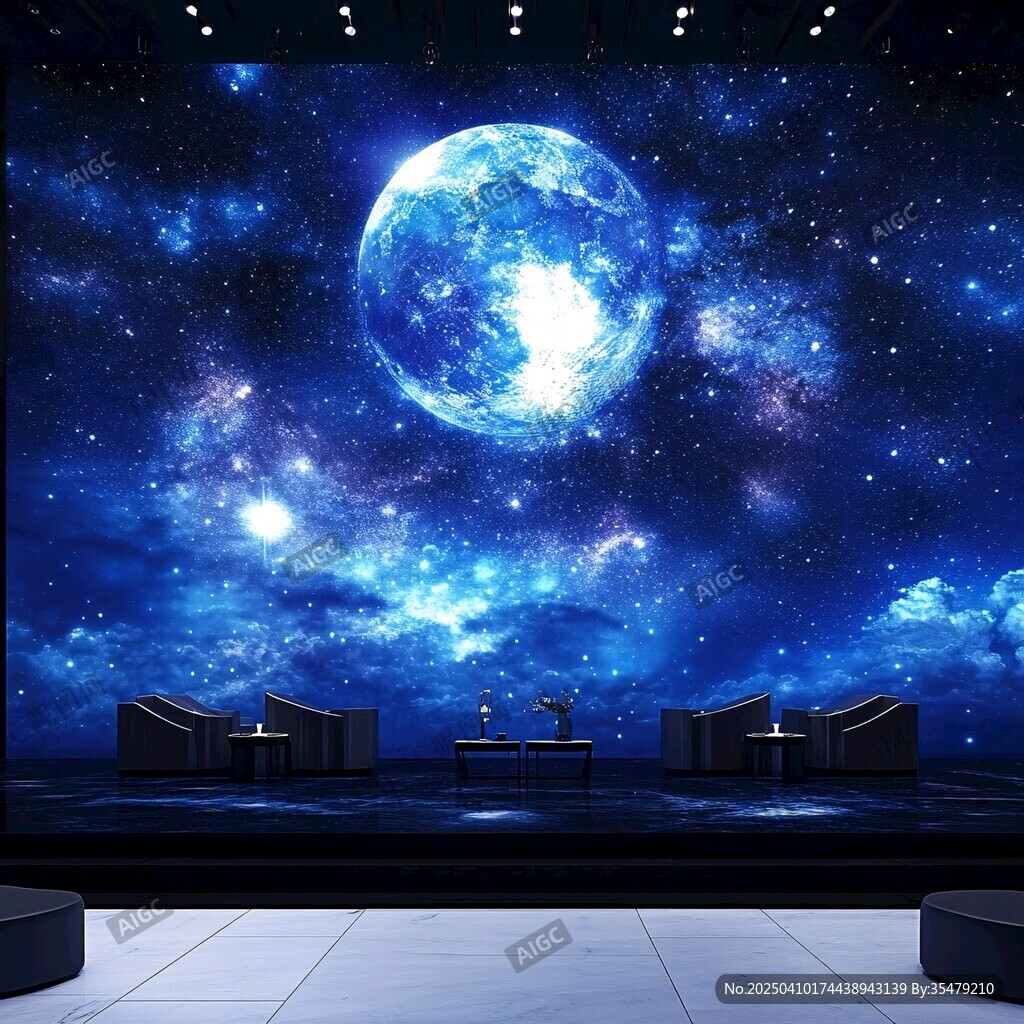 梦幻星空主题室内场景