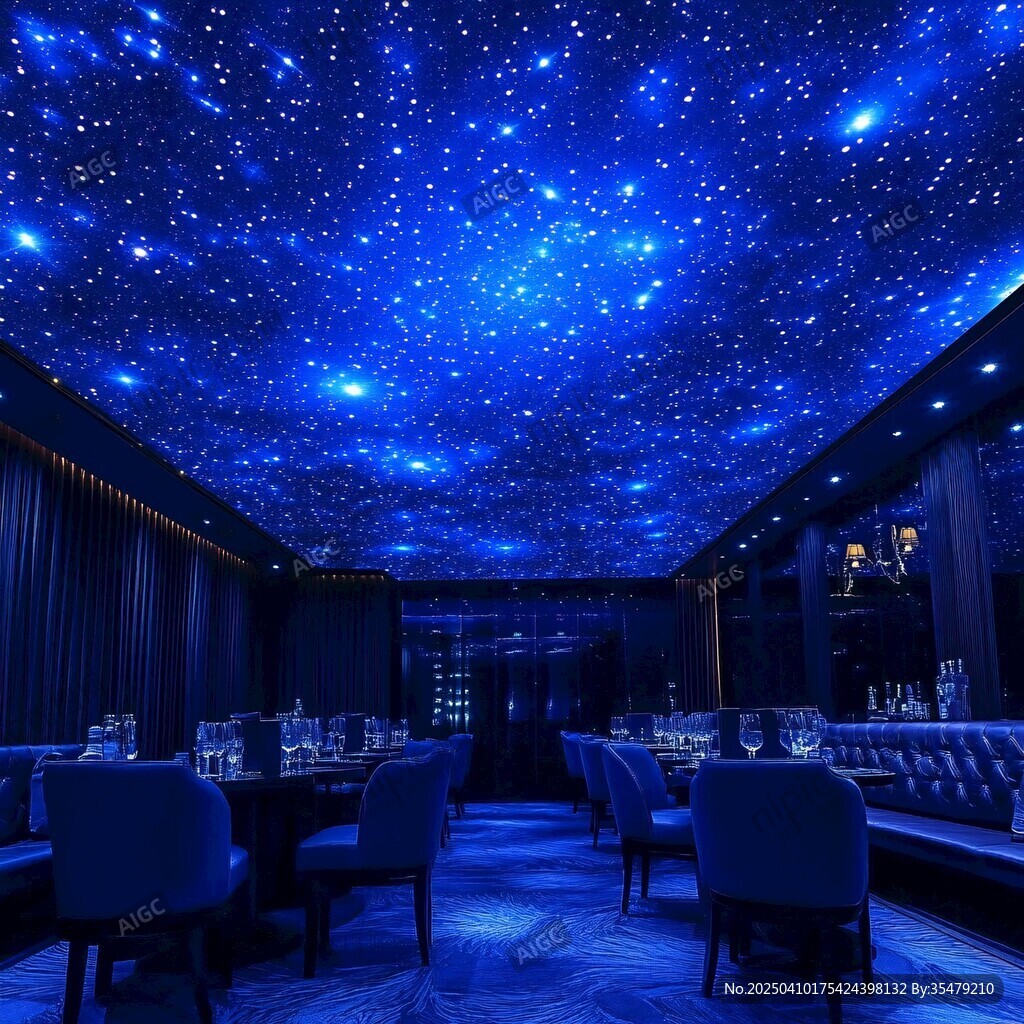 梦幻星空主题餐厅内部