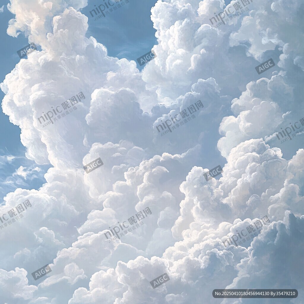 梦幻云朵 纯净天空之景