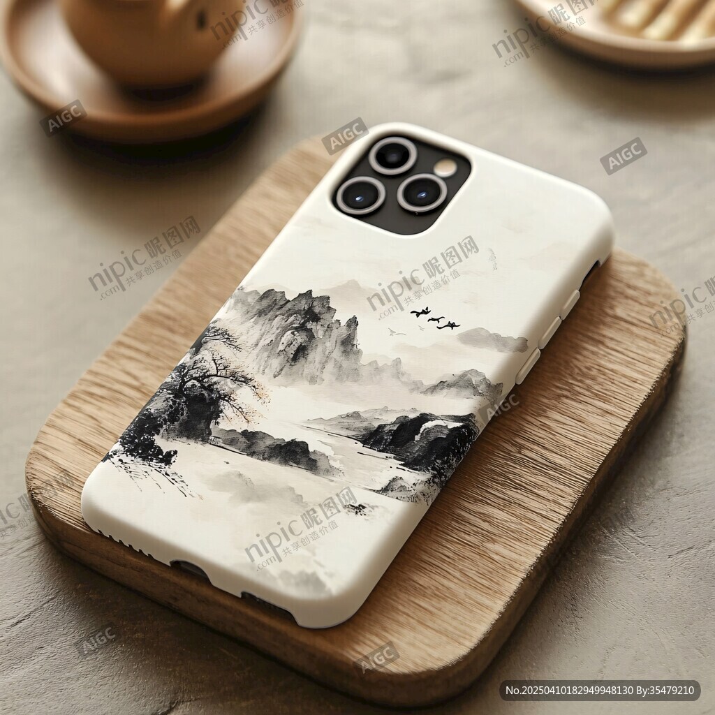 水墨山水风手机壳