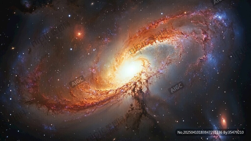 壮丽旋涡星系景观