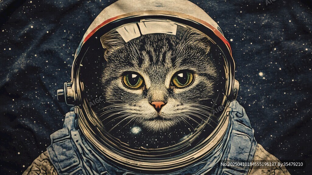 宇航喵遨游浩瀚星空