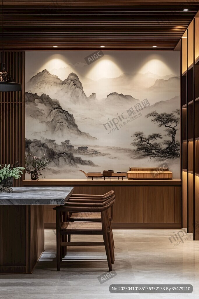 中式山水风雅致室内空间