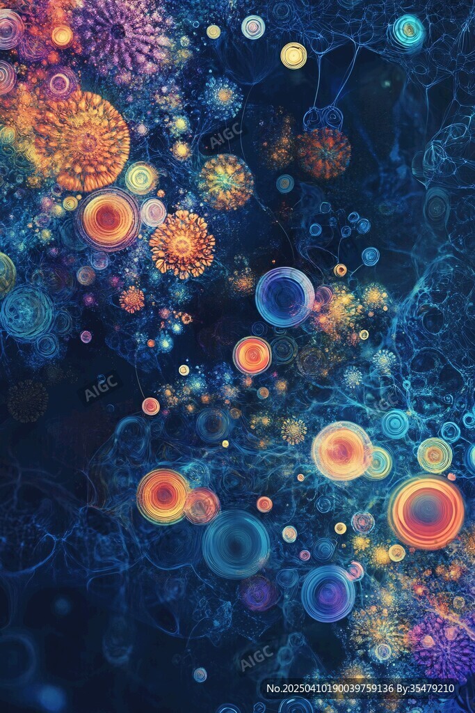 梦幻绚丽的微观细胞世界